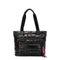 Bolso Las Oreiro Shopper Negro - Fucsia