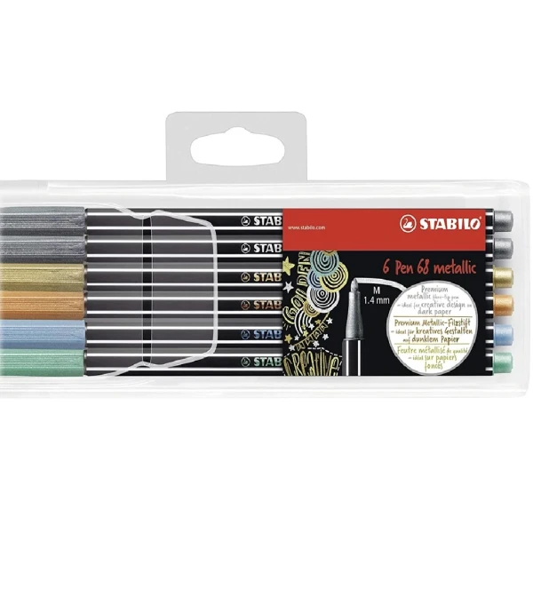 MARCADOR STABILO PEN 68 METALIZ. X6 Único