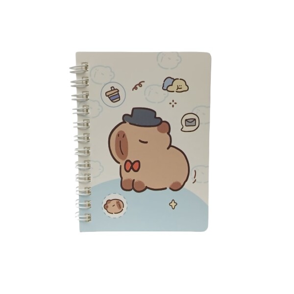 Cuaderno pocket capibara celeste