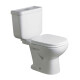 Inodoro Con Mochila Bari Blanco Brillante De Loza Para Baño
