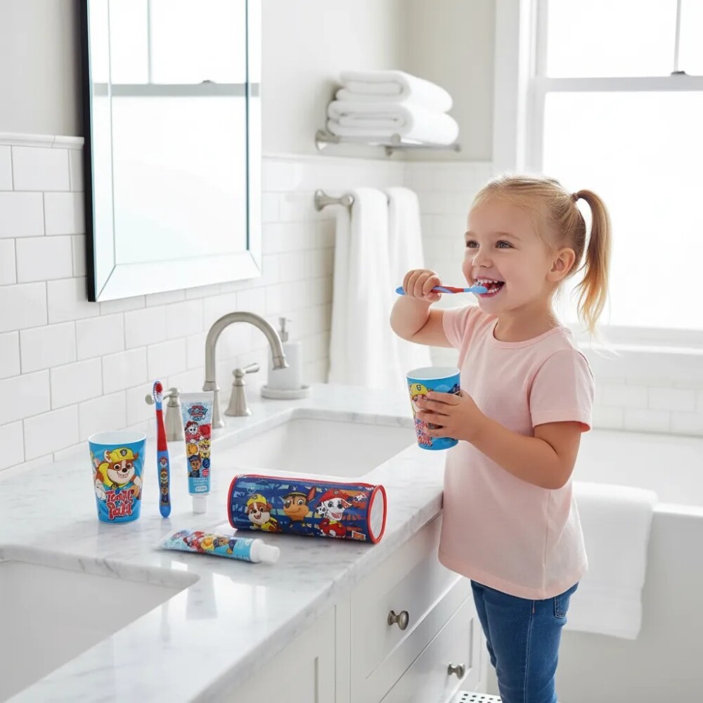 Set dentral completo paw patrol c estuche viaje azul