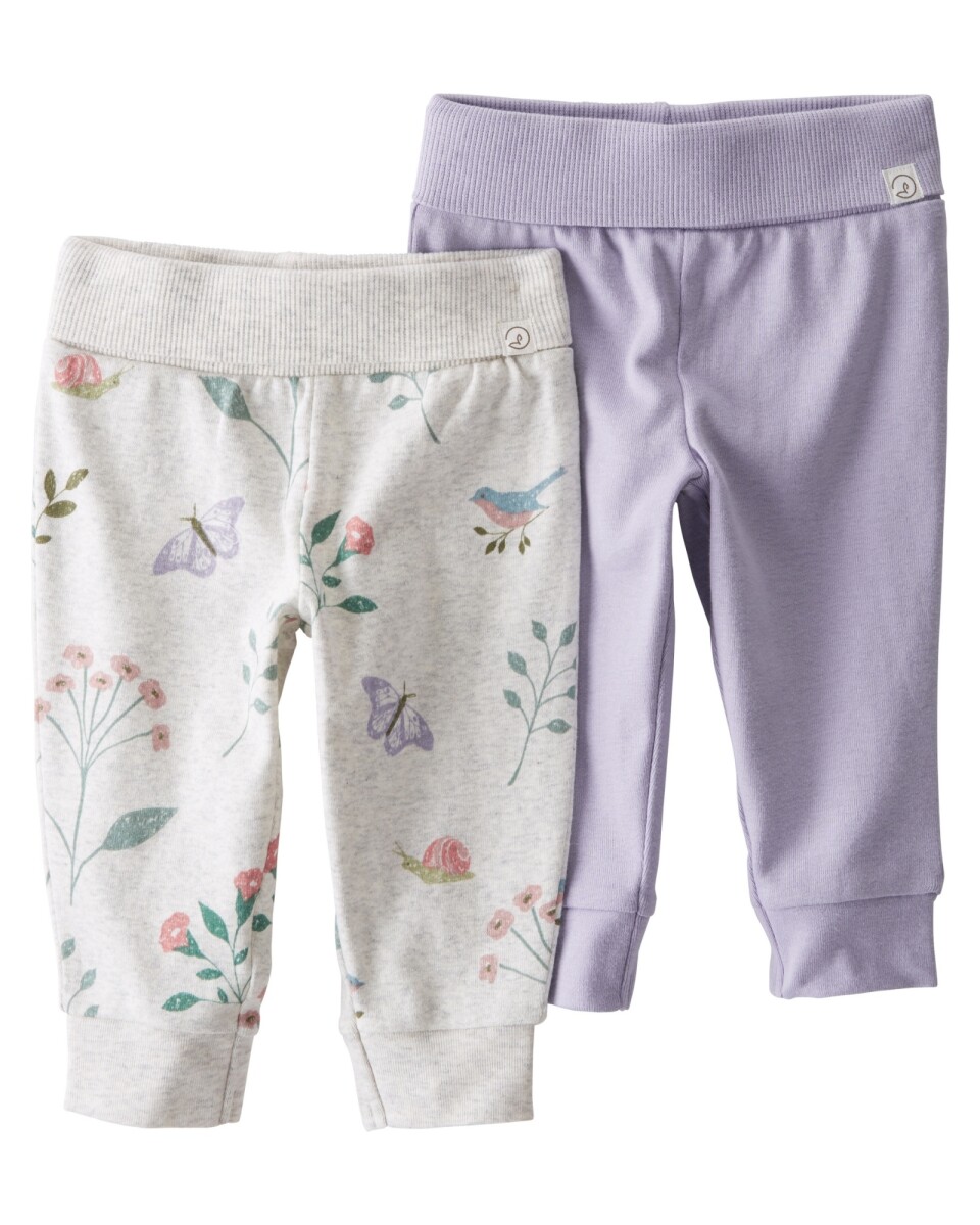 Pack dos pantalones de algodón orgánico 