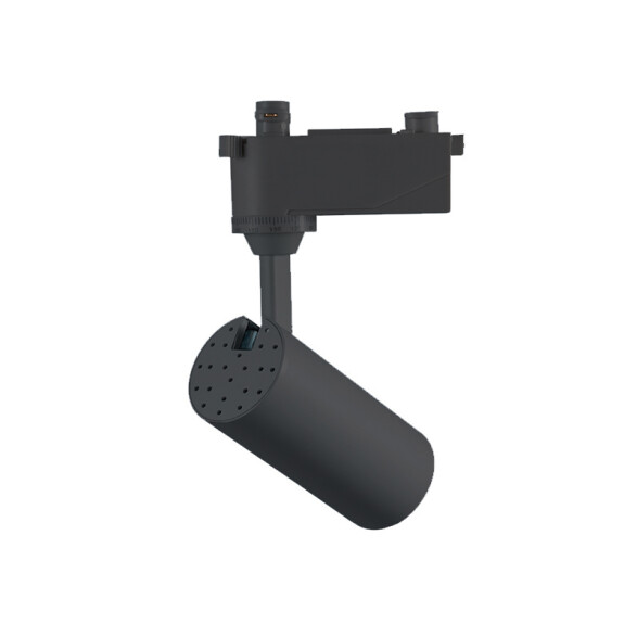 Spot LED integrado p/riel 10W luz cálida 36° negro NV0420X