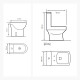 Juego Inodoro Bidet Malawi Descarga 25 Cm Aqualia 000