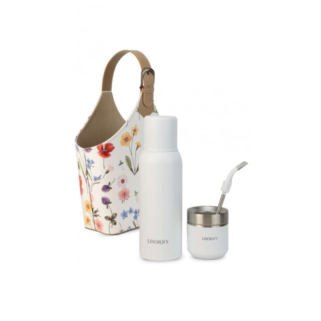 Kit Matero Velvet Edicion Limitada Wishes Estampa Campestre C/ Blanco