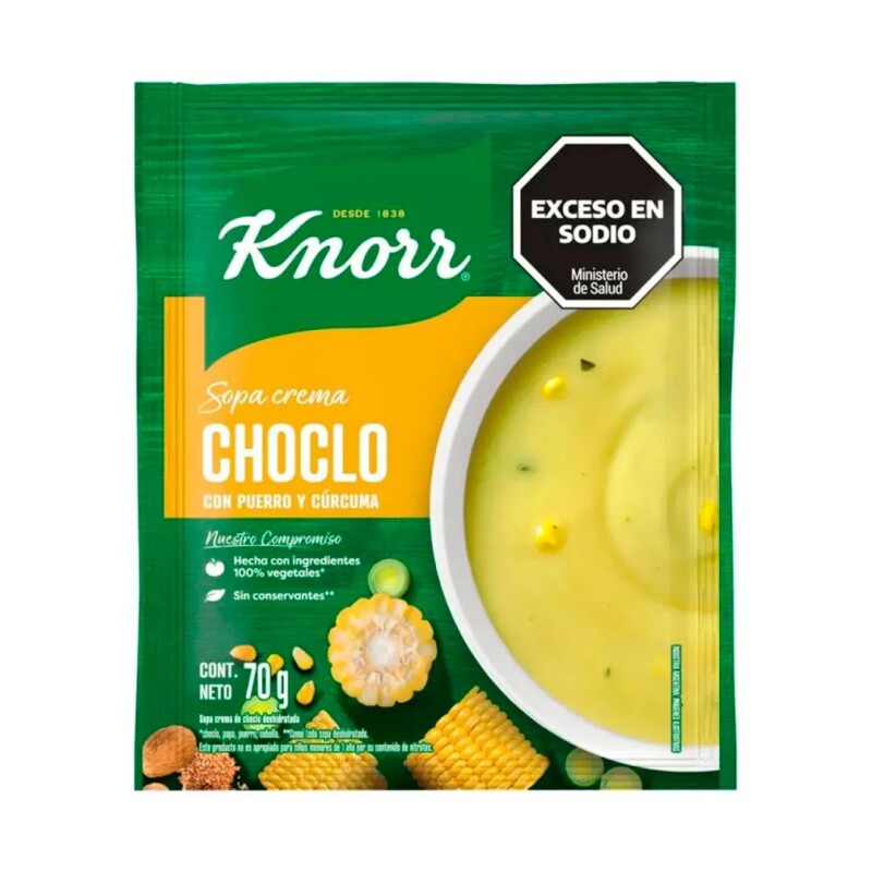 SOPA KNORR CR. CHOCLO PUERRO 70G Sopa Knorr Cr. Choclo Puerro 70g