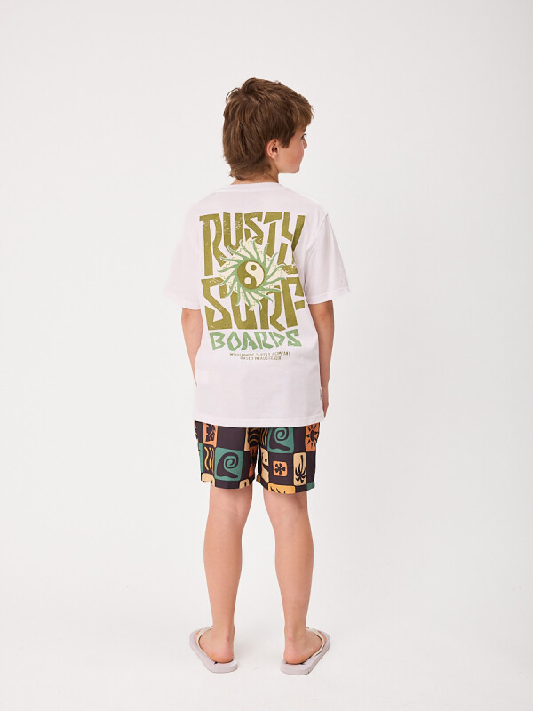 T-SHIRT AMSTER TEEN RUSTY Blanco