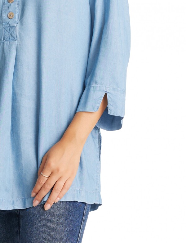 Blusa Lyocell JEAN CLARO