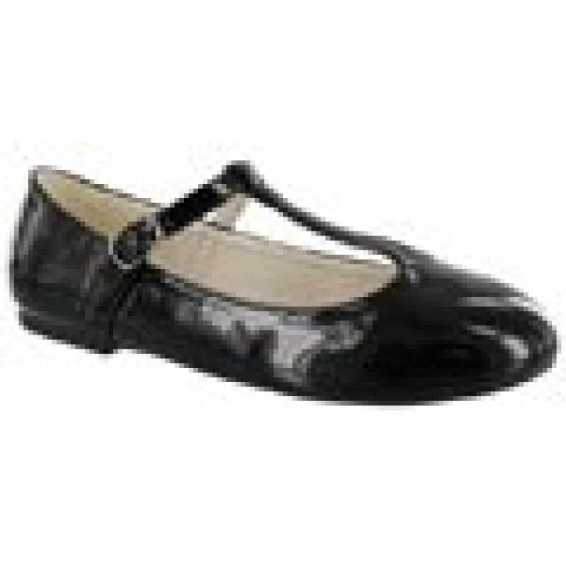 Balerinas Infantiles Croco Kids Zapato Gacela Negro (Charol)