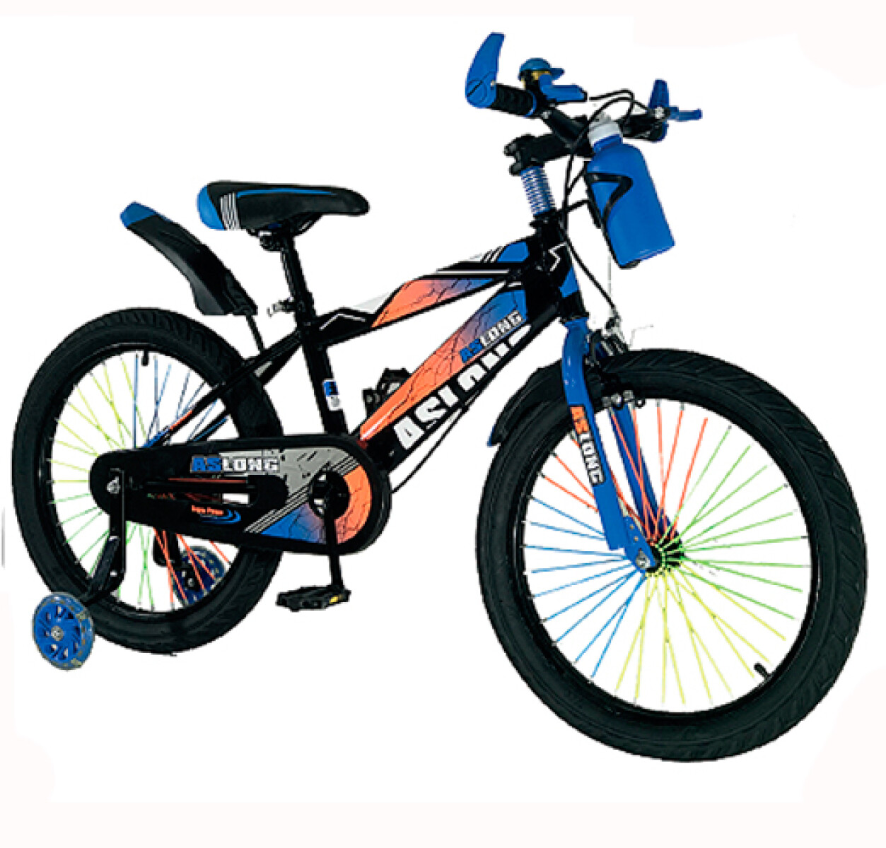 BICICLETA R-20 NIÑO LONG BIKE - Verde/Azul/Rojo - Sin color 