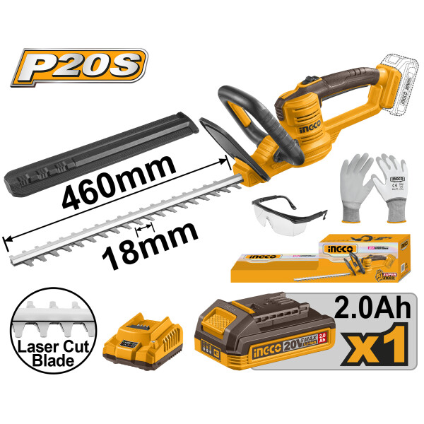CORTA CERCO C 1 BAT Y CARGADOR 20V P20S CHTLI20461 INGCO CORTA CERCO C 1 BAT Y CARGADOR 20V P20S CHTLI20461 INGCO