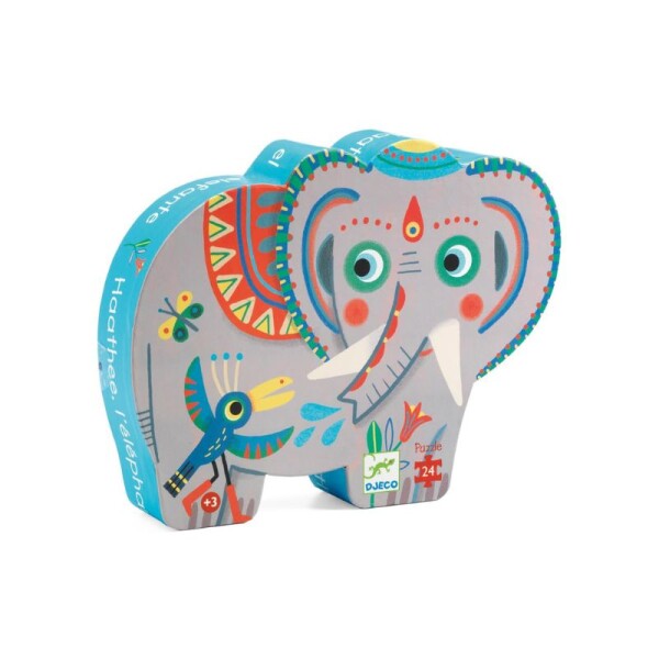 Puzzle elefante asiático Djeco Única