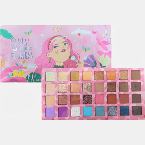 SAS Paleta de sombra de ojos 32 colores Sas Paleta De Sombra De Ojos 32 Colores