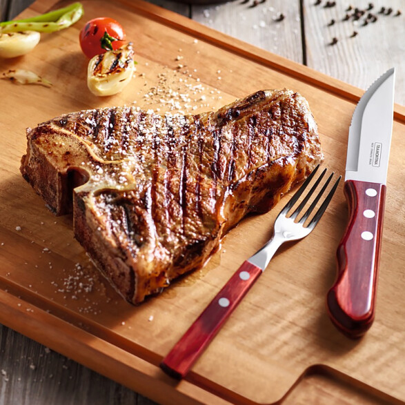 Tenedor de mesa modelo POLYWOOD, 6 piezas -TRAMONTINA TN9214