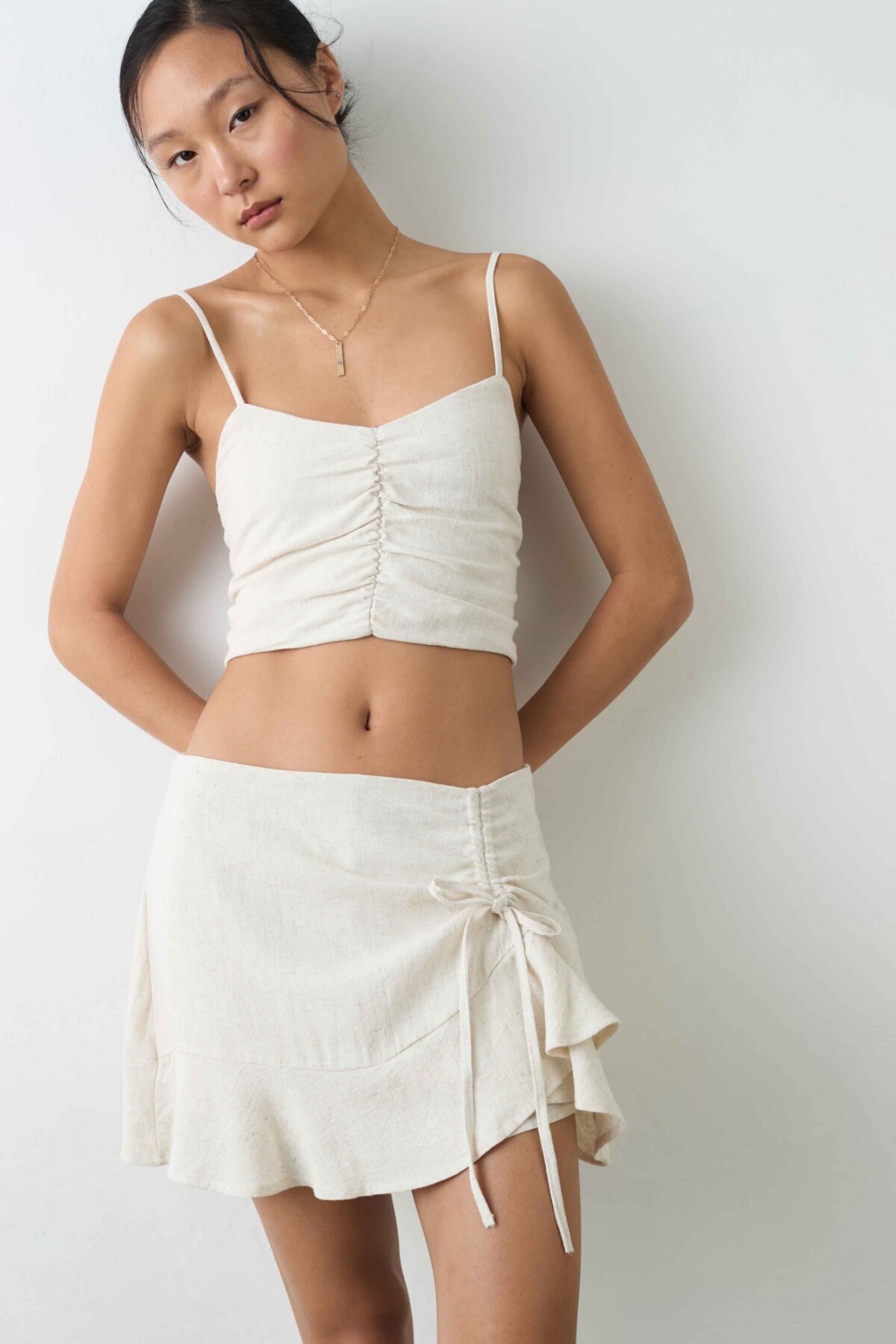 Short Pollera Lina Crudo