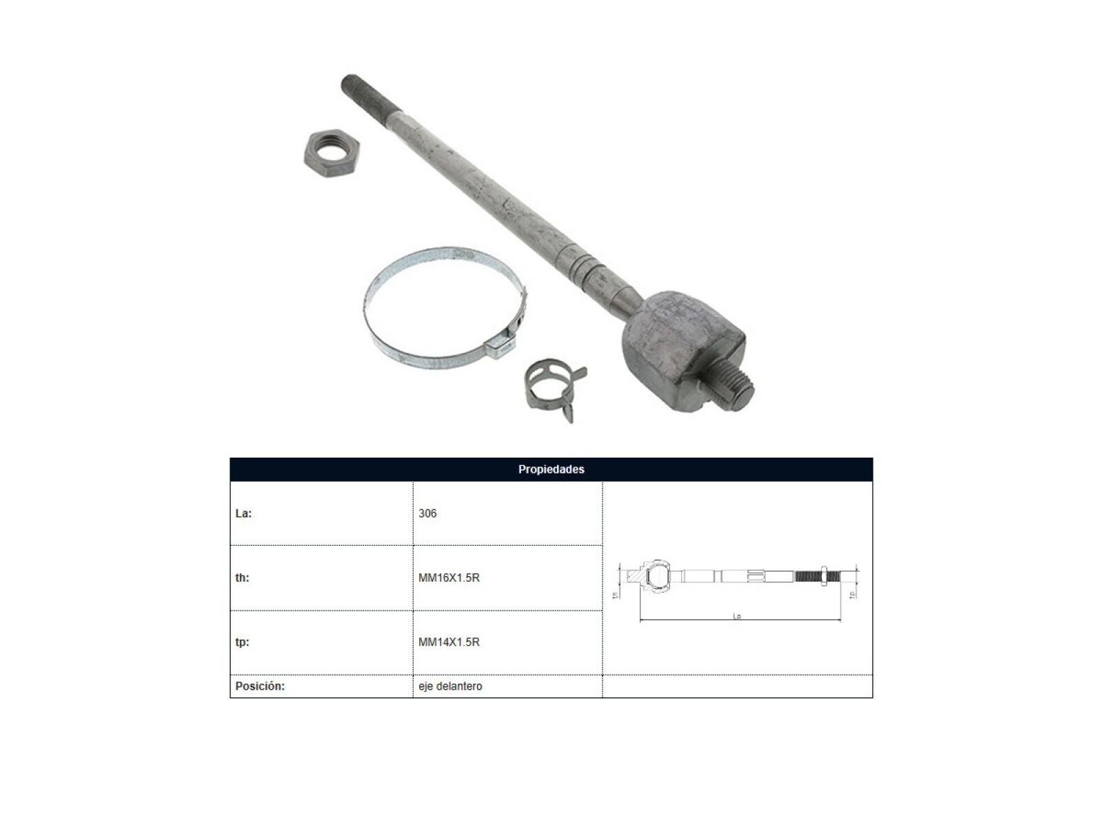 Mate Peug Expert 19-25 Der/Izq 