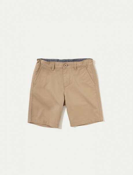 BERMUDA BÁSICA INFANTIL BEIGE