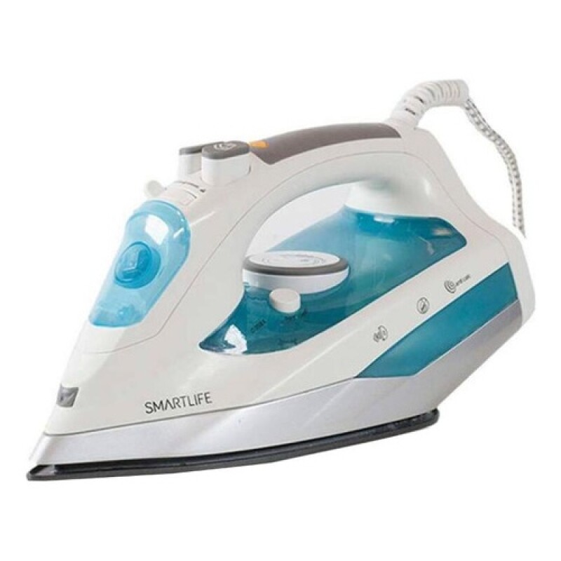 Plancha a Vapor Smartlife Antiadherente y Autolimpieza Blanco