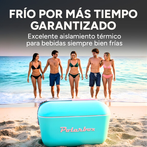 Conservadora Hielera Vintage 20L Litros Latas Hielo Polarbox Color Verde