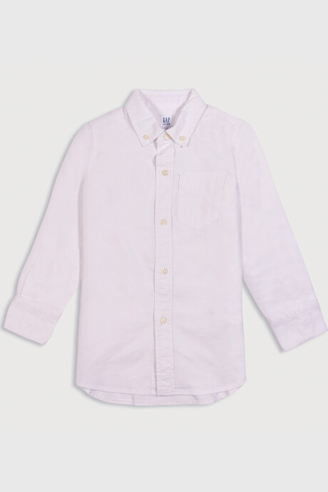 Camisa Oxford Niño White000