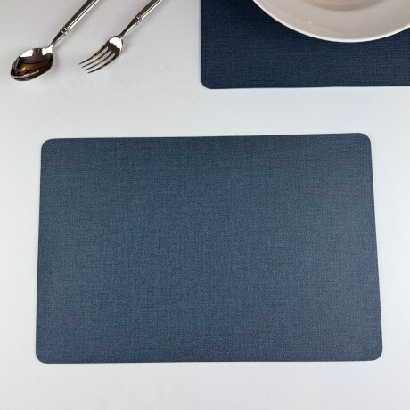 Individual de Símil Cuero 45cm x 30cm - Azul Individual de Símil Cuero 45cm x 30cm - Azul