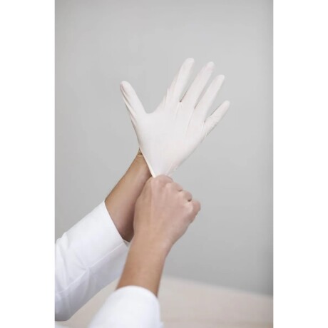 Caja de 100 Unidades de Guantes de Examen de Latex SQL BLANCO