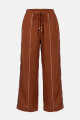 PANTALON LINO CRUZ MARRON