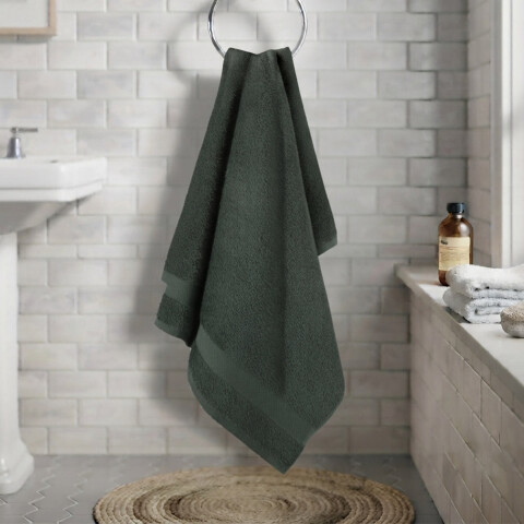 Toalla Mano Dohler Elis 50 x 70 cm 100% Algodón VERDE OSCURO