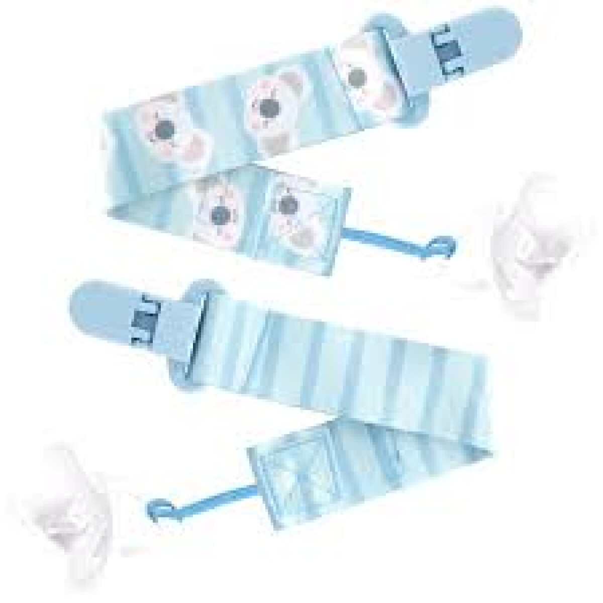 Set x2 clip para chupete BUBA - koala celeste 
