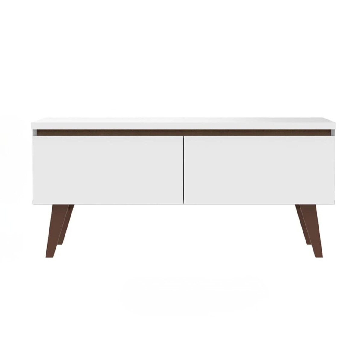 Rack para TV Lumax 2 puertas rustico 55 pulgadas - Blanco 