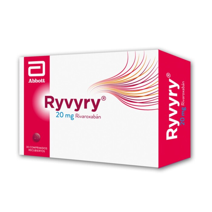 RYVYRY RIVAROXABAN 20 MG. CJ X 30 COMP. única
