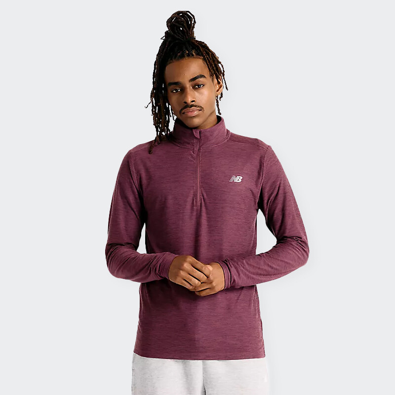 Buzo New Balance Dye 1/4 Zip Violeta