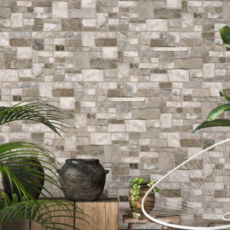 Cerámica gris Simil piedra mate Liso 32x54Cm pared GAMAS DE GRIS