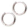 Caravanas aro pavé CH de oro blanco 18k con brillantes Caravanas aro pavé CH de oro blanco 18k con brillantes