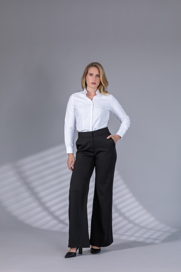 Camisa Mangas Largas Celeste