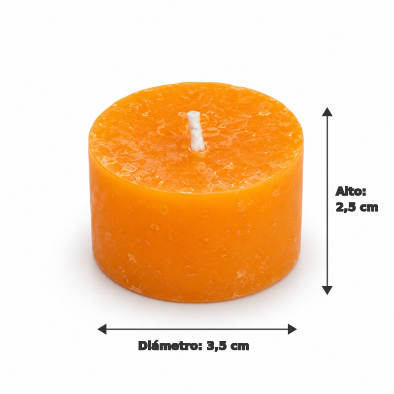 VELADORA PARA HORNITO X12 Naranja