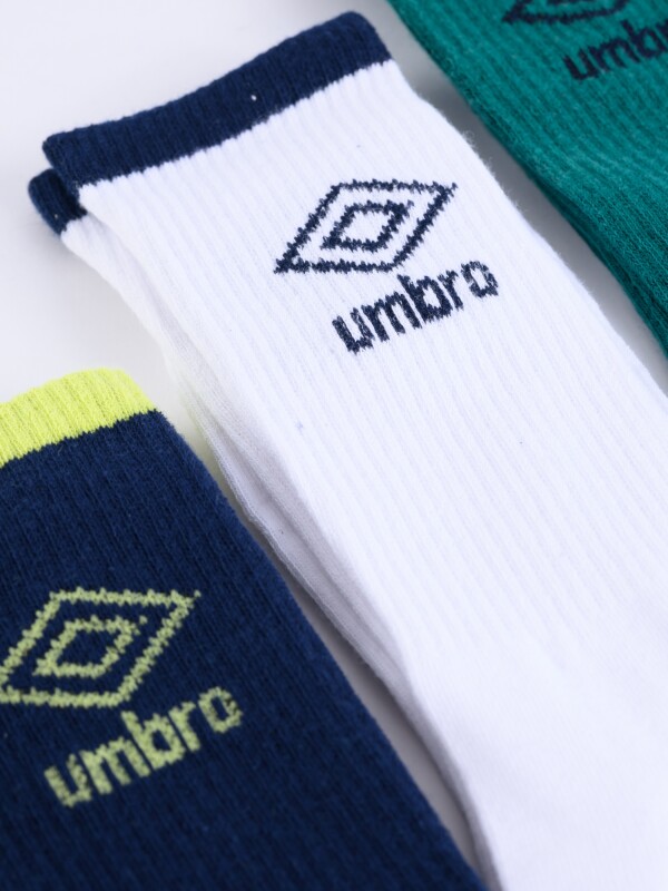 Media Umbro Pack x3 Diseño 11 U Umbro Hombre 2v9