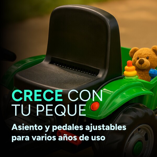 Auto Tractor Con Zorra Remolque Pedal Infantil Niños Pilsan Montable Auto Tractor Con Zorra Remolque Pedal Infantil Niños Pilsan Montable