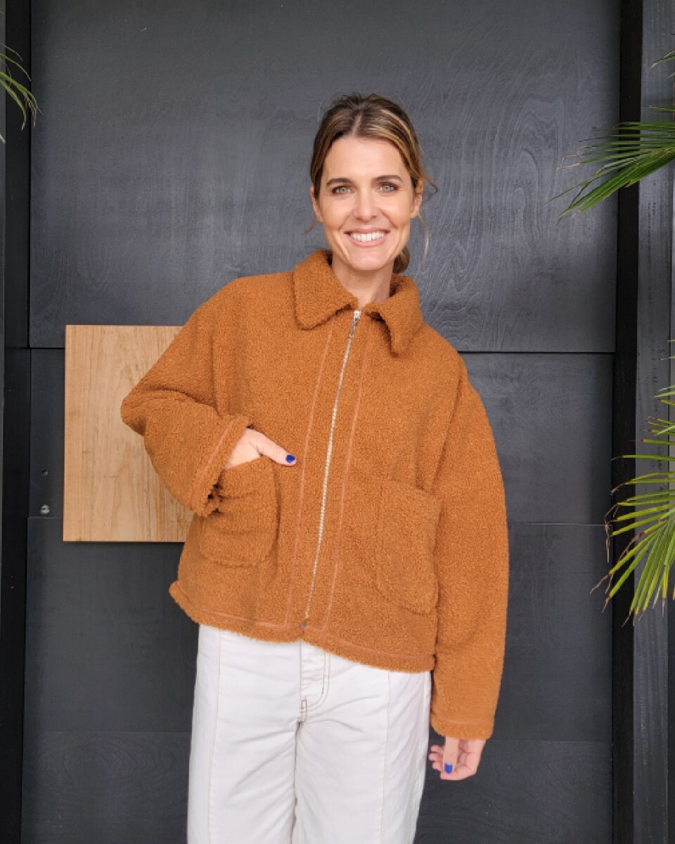 Chaqueta Manhattan - Corderito camel 