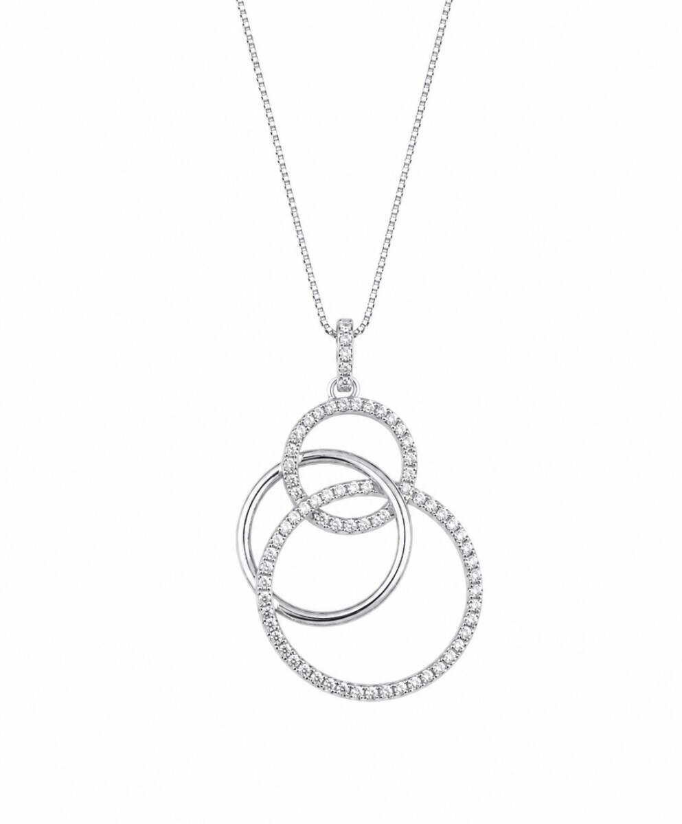 Cadena y colgante tres circulos 