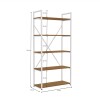 Estanteria tipo industrial Alta 5 estantes canela y Blanco Estanteria tipo industrial Alta 5 estantes canela y Blanco