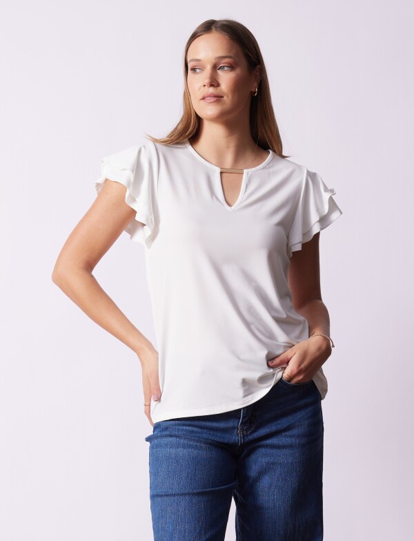 Blusa Volados CRUDO