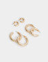 Aros Argollas Set Chunky Edition Set De Argollas Chunky - Dorado