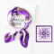Pañuelo De Seda Chico Violeta