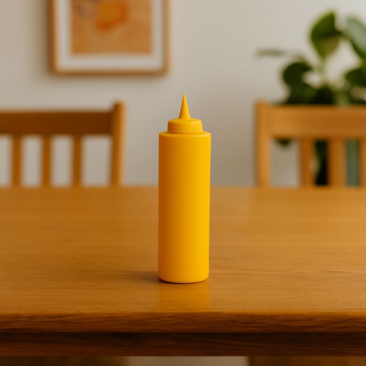 POTE DISPENSADOR PARA SALSAS 750ML AMARILLO - AMARILLO 