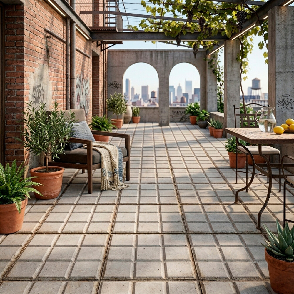 BALDOSA 9 PANES GRIS 20x20 cm (/m2) Baldosa 9 Panes Gris 20x20 Cm (/m2)