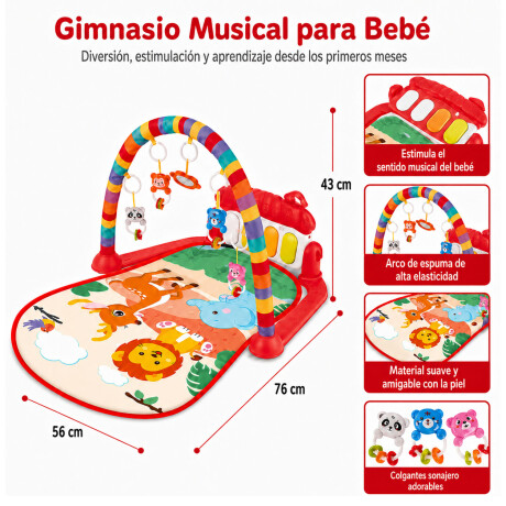 Gimnasio Bebé Musical C/Piano Juguetes Estimulación Temprana Gimnasio Bebé Musical C/piano Juguetes Estimulación Temprana