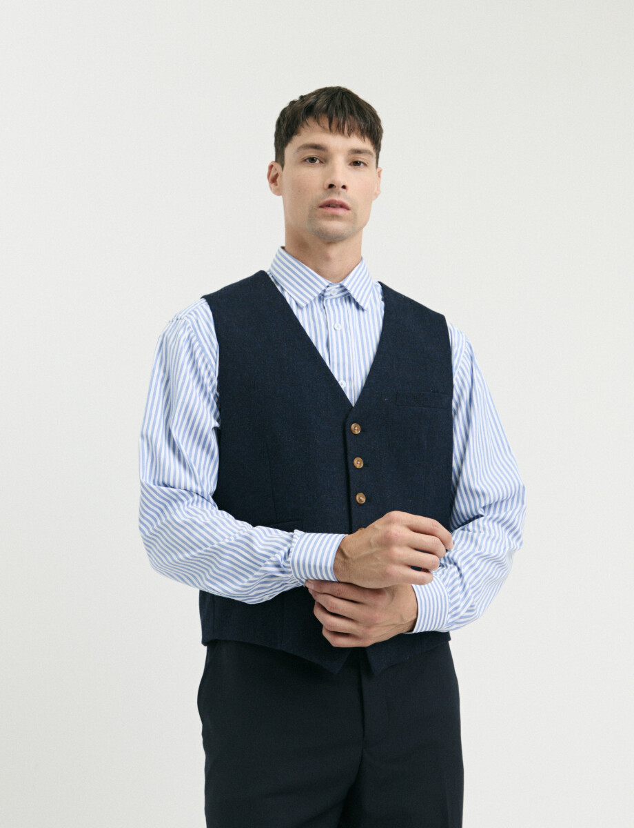 CHALECO VESTIR HARRINGTON SELECT - Azul Oscuro 