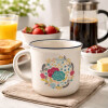 Taza de Cerámica 350ml Diseño Flores Taza de Cerámica 350ml Diseño Flores