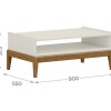 Mesa De Living Milao Blanco Freijo 2911 W Mesa De Living Milao Blanco Freijo 2911 W